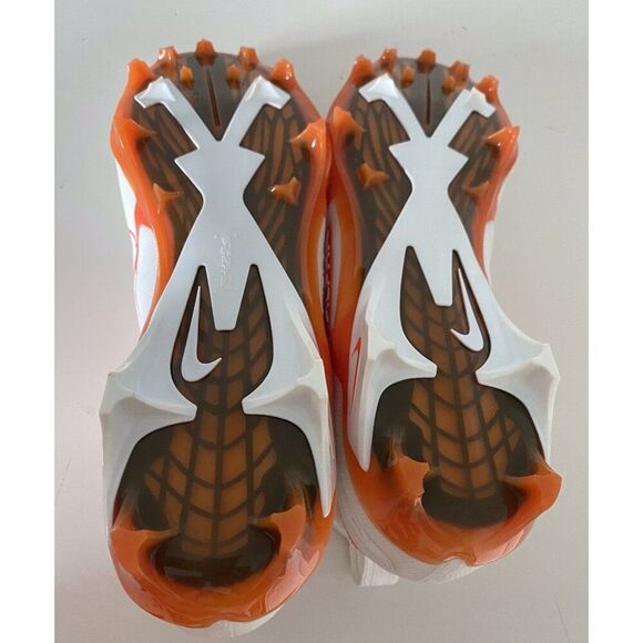 Nike Football Cleats Alpha Menace Elite 3 White Orange  DM1792-104 Men’s Sz 14 - Picture 10 of 11